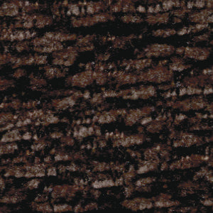 Close-up of the Golden Tech PR525 Cloud+ Recliner With Lift Assist & Twilight, featuring a soft, dark brown and black patterned plush fabric with a subtle sheen—ideal for luxurious comfort and support.